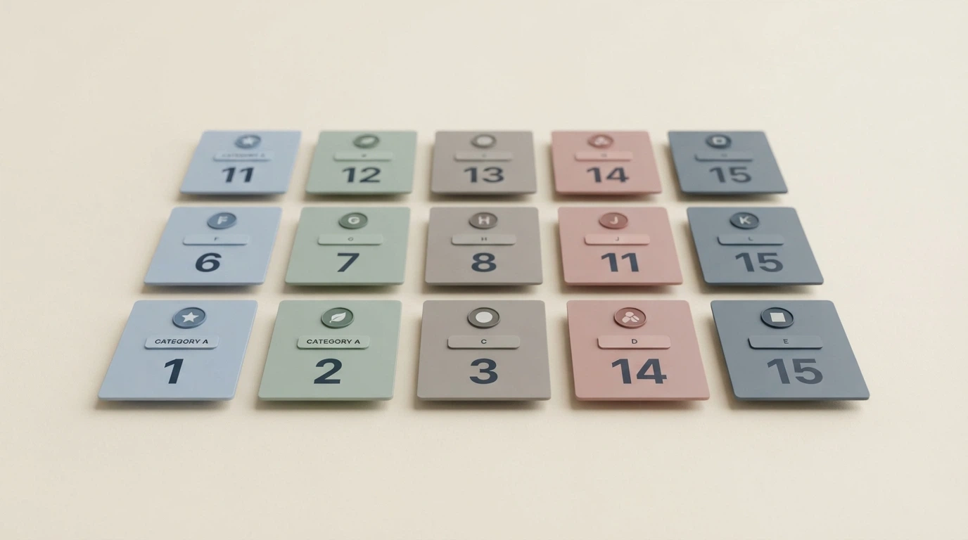 A grid of casino brand cards arranged in ranked order, each showing a licence badge, a bonus tag and a wagering figure