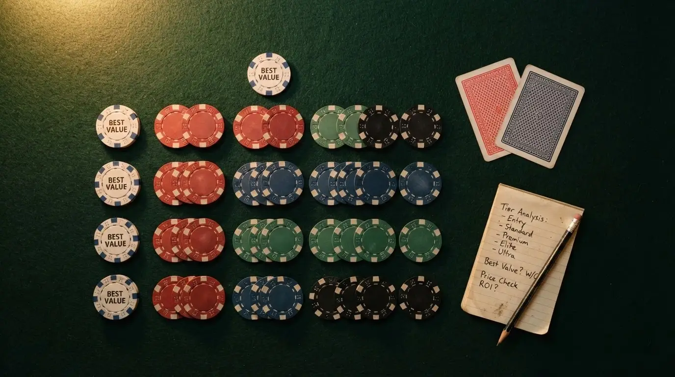 A comparison-table visual showing operator names down the left and three columns — welcome bonus, no-deposit offer and wagering multiplier — with the 0x entries highlighted in a different colour