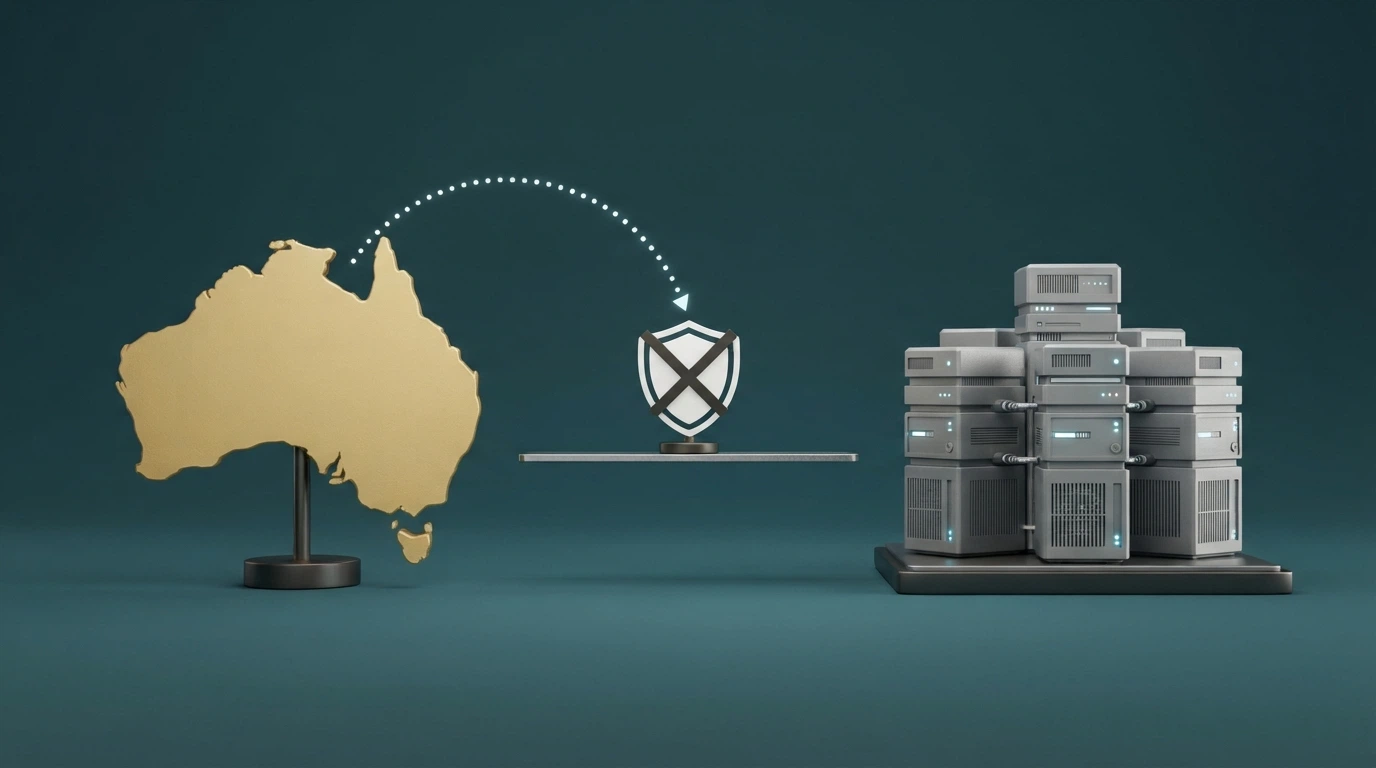 Diagram showing the flow of Australian players to offshore casino operators outside ACMA jurisdiction