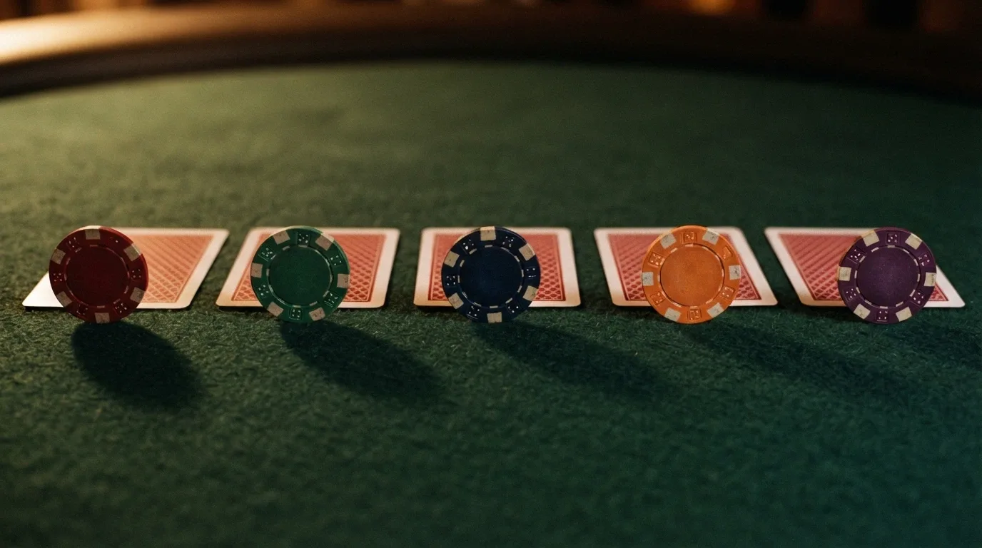 A side-by-side visual comparison of casino brand cards or logos lined up against a dark background